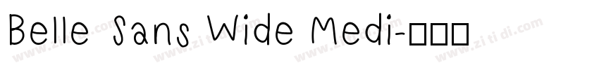 Belle Sans Wide Medi字体转换